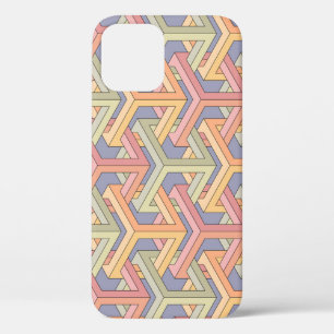 3D Cubes, Optical Illusion Pattern. iPhone 12 Case