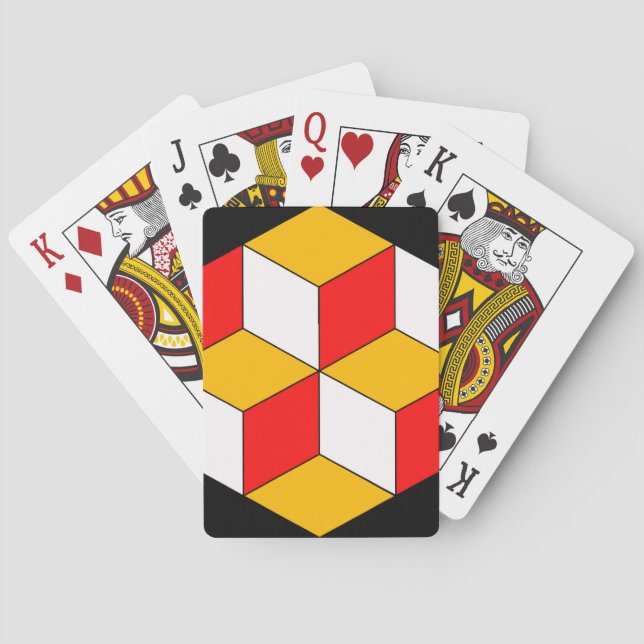 3d cubes playing cards (Back)