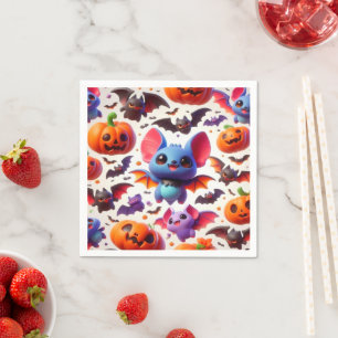 3D cute bats halloween Napkin