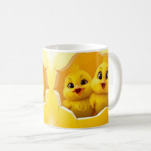 3d cute chicks mug wrap design