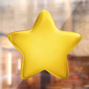 3D Cute Yellow Jelly Award Achievement Medal Star