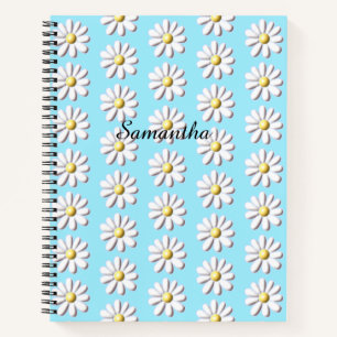 3D Daisy Flower Notebook