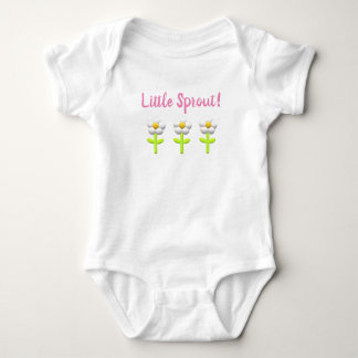 3D daisy  'Little Sprout" -  Baby Bodysuit