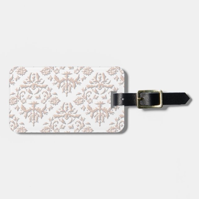 3D Damasks Luggage Tag (Front Horizontal)