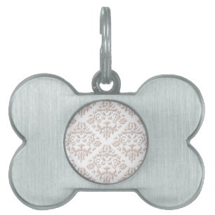 3D Damasks Pet Name Tag
