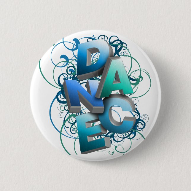 3D Dance (Spring) 6 Cm Round Badge (Front)
