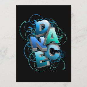 3D Dance (Spring) Recital Invitation