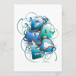 3D Dance (Spring) Recital Invitation