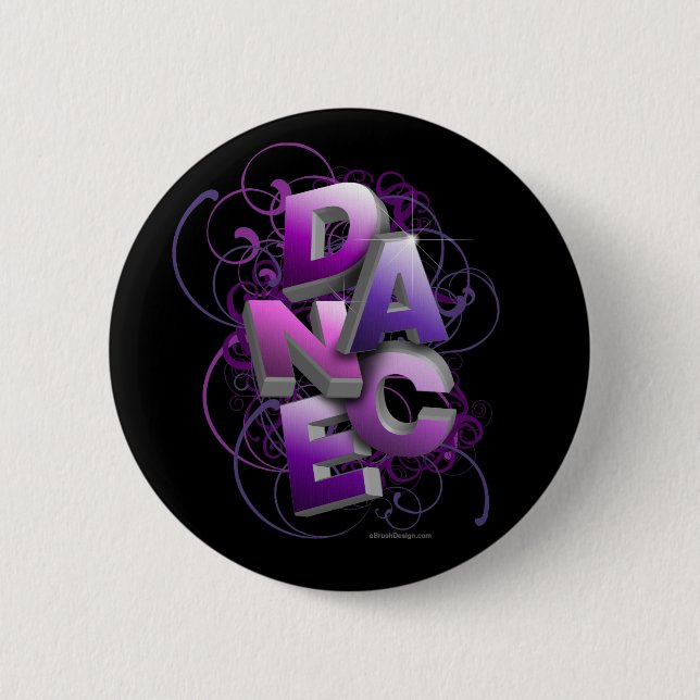 3D Dance (Summer) 6 Cm Round Badge (Front)