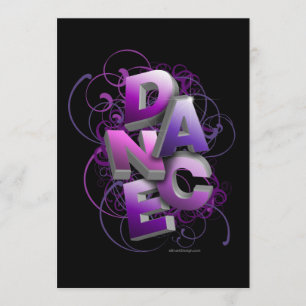 3D Dance (Summer) Recital Invitation