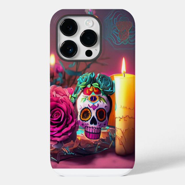 3D Day of the Dead Case-Mate iPhone Case (Back)
