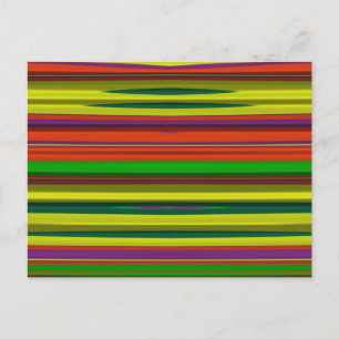 ~ 3D Design Pattern ~ Christmas Colours~ Postcard