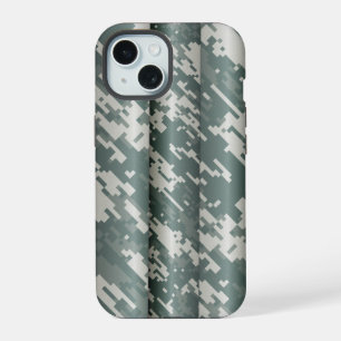 3D Digital Camo iPhone 15 Case