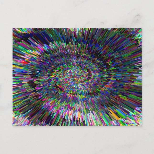 3D Dimensional Art Abstract Postcard (Front)