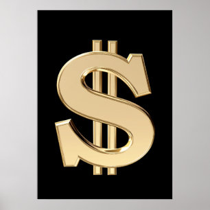 3D dollar sign