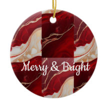 3D Double-Sided Ceramic Christmas Ornament 