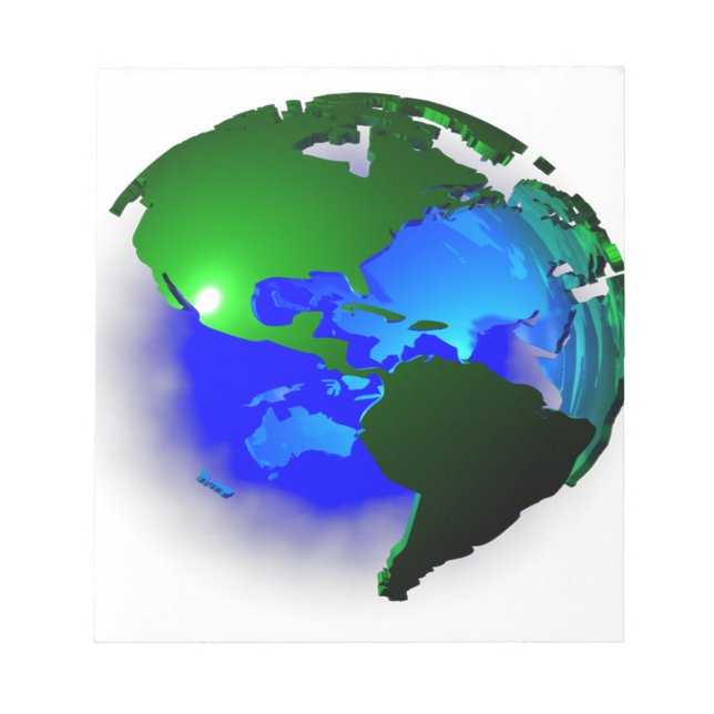 3d earth notepad (Front)