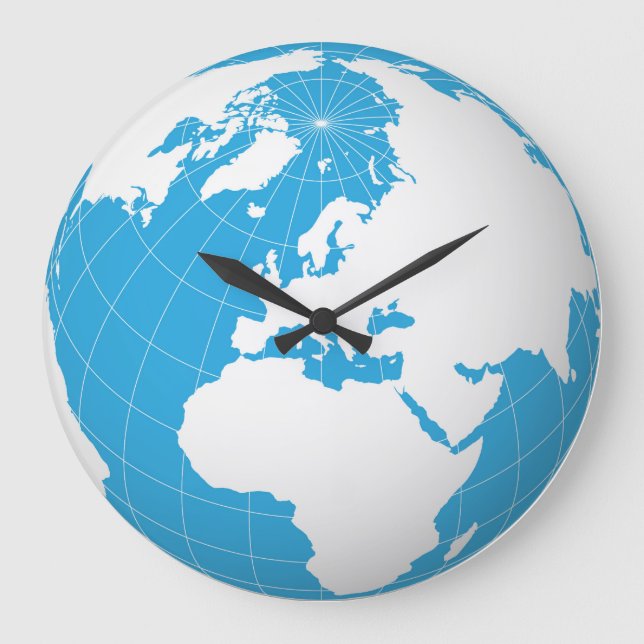 3D Earth planet clock (Front)