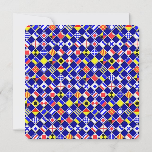 3D Effect Chequered Nautical Flag tiles Decor (Front)