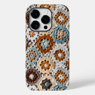 3D Effect Crochet Knit Blanket in Fall Colours Case-Mate iPhone 14 Pro Case