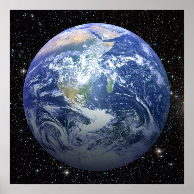 3D Effect - Earth Among The Stars Poster (Front)