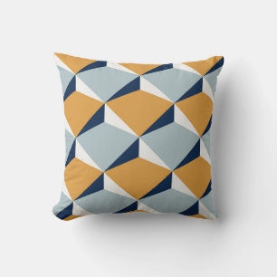 3D Effect Geometric: Seamless Pattern Design Cushion