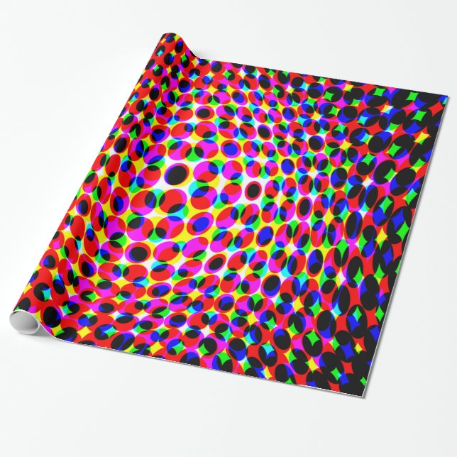 3D Effect Wrapping Paper (Unrolled)