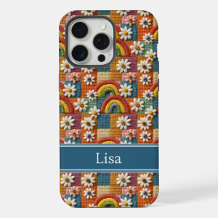 3D Embroidery Patchwork Phone Case   Personalized 