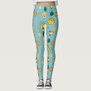 3d Emojis pattern Leggings