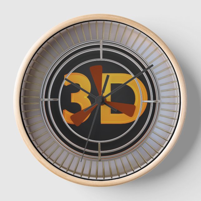 3D Engine Clock (Front)