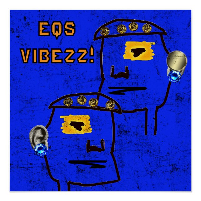 3D EQ VIBEZZ Glossy Poster! Poster (Front)