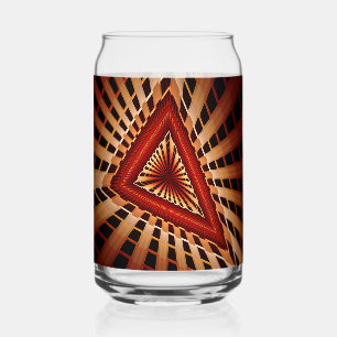 3D Fantasy Network Modern Fractal Graphic Design Can Glass