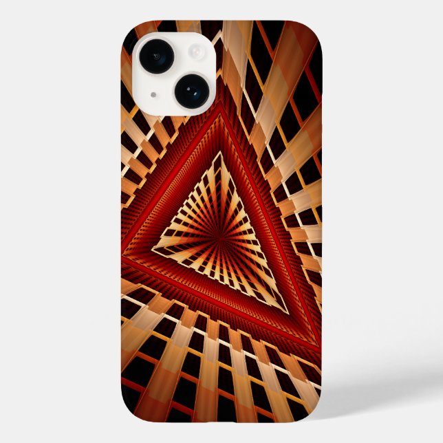 3D Fantasy Network Modern Fractal Graphic Design Case-Mate iPhone Case (Back)