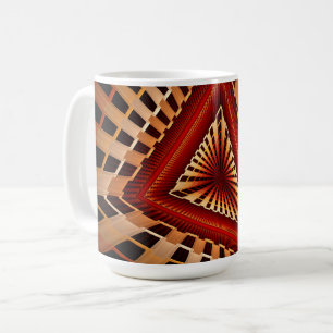3D Fantasy Network Modern Fractal Graphic Design Coffee Mug
