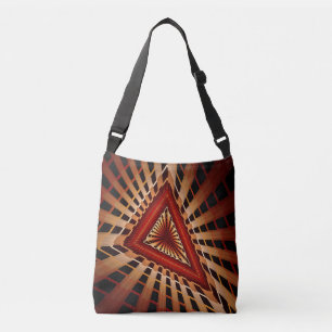 3D Fantasy Network Modern Fractal Graphic Design Crossbody Bag