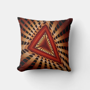 3D Fantasy Network Modern Fractal Graphic Design Cushion
