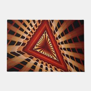 3D Fantasy Network Modern Fractal Graphic Design Doormat