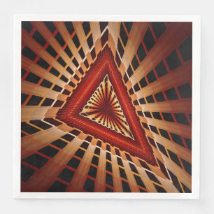 3D Fantasy Network Modern Fractal Graphic Design Napkin