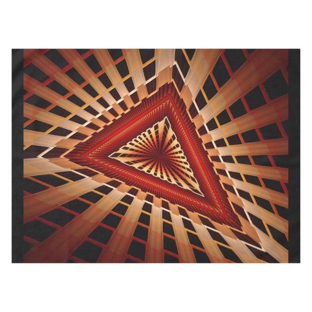 3D Fantasy Network Modern Fractal Graphic Design Tablecloth (Front (Horizontal))