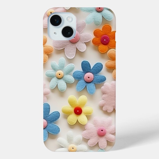 3D Felt Flower  Case-Mate iPhone Case (Back)