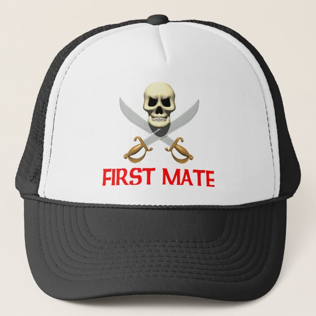 3D First Mate Trucker Hat (Front)