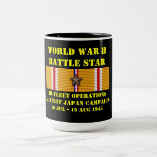3d Fleet Operations Against Japan Campaign Two-Tone Coffee Mug