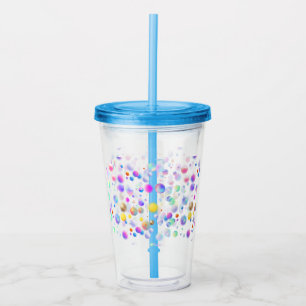 3D Floating Balls Pattern. No BG Acrylic Tumbler