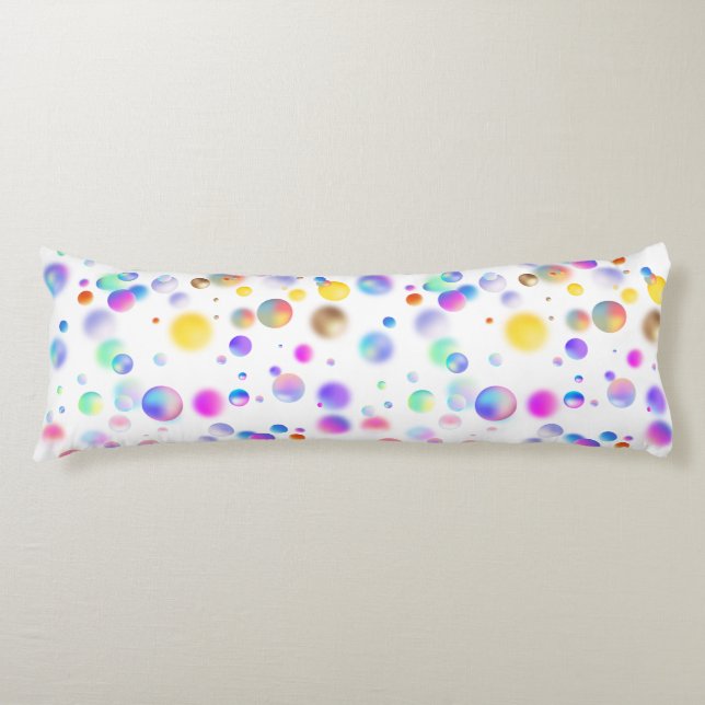 3D Floating Balls Pattern. No BG Body Cushion (Front)