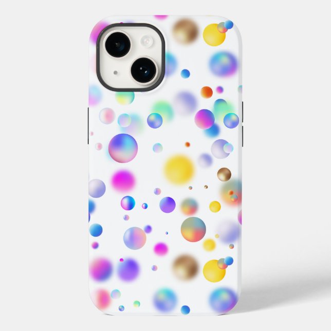3D Floating Balls Pattern. No BG Case-Mate iPhone Case (Back)