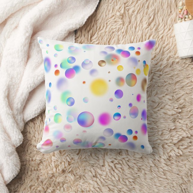 3D Floating Balls Pattern. No BG Cushion (Blanket)