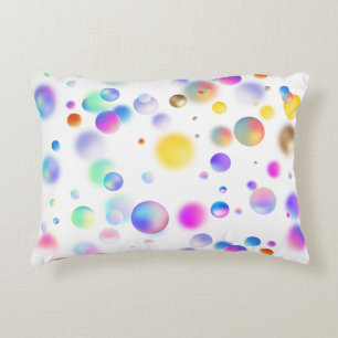 3D Floating Balls Pattern. No BG Decorative Cushion
