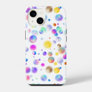 3D Floating Balls Pattern. No BG iPhone 14 Case
