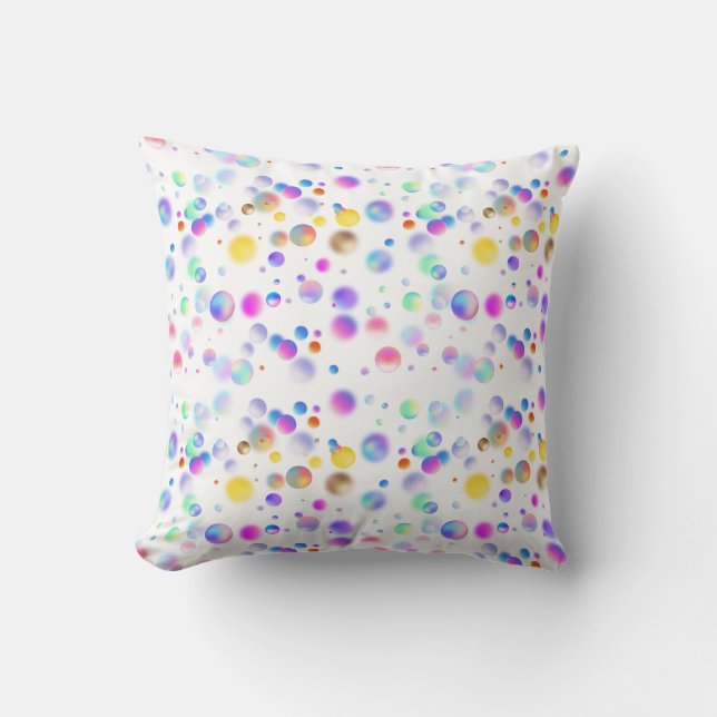 3D Floating Balls Pattern. No BG Lumbar Cushion (Front)