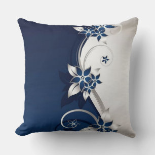 3D flowers blue and white Duvet Cover Cushion